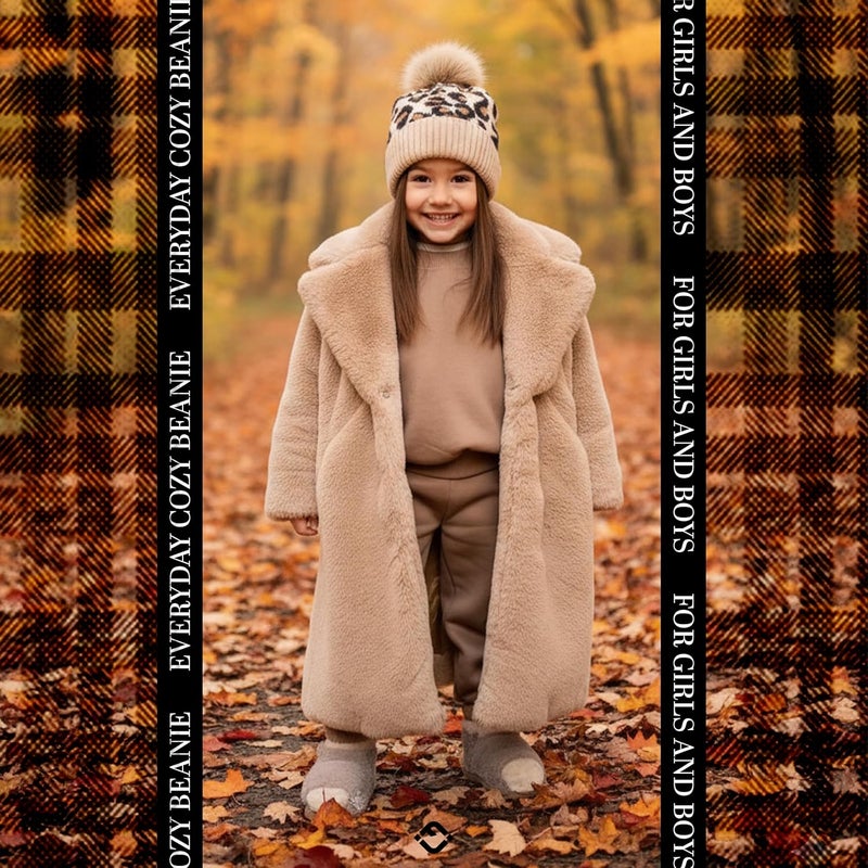 Funky Junque Toddler Pom Beanie – Kids Winter Hat for Ages 1–4, Baby Boy & Girl Knit Beanies, Warm Cozy Knit Snow Hats - Image 5